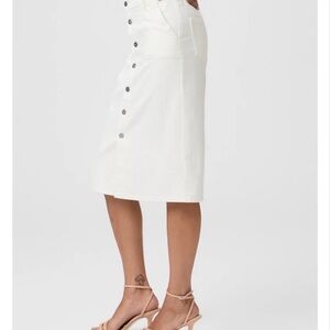 PAIGE Women's White Pencil Skirt